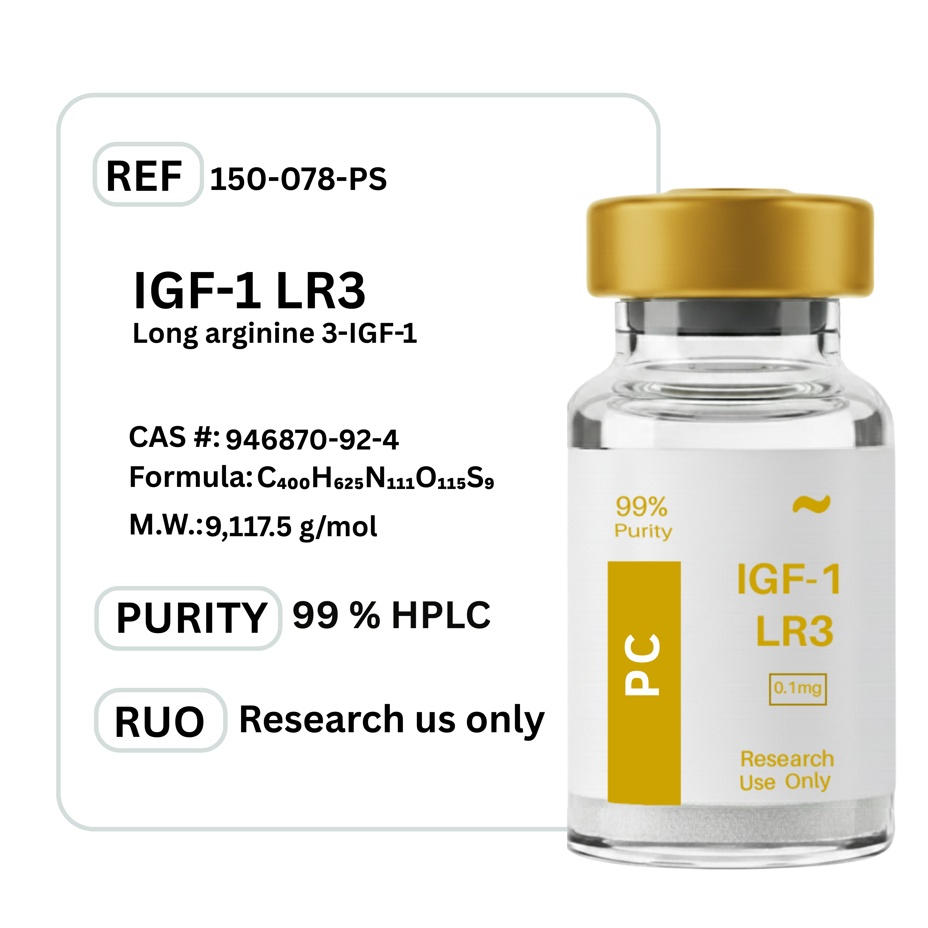 igf 1 lr3 how much to take IGF-1 100mcg for Sale IGF-1 LR3 (Long R3)